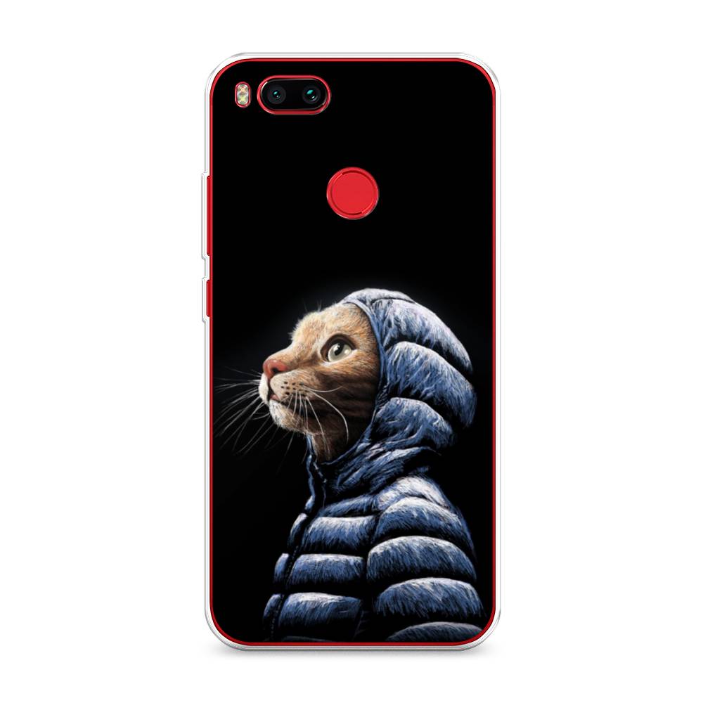 

Чехол Awog на Xiaomi Mi A1 "Кот в капюшоне", Разноцветный, 32650-2