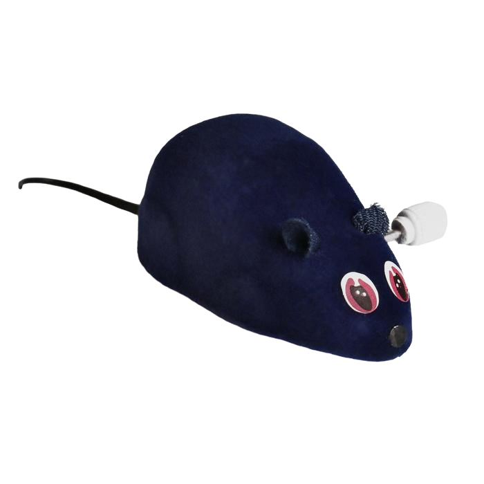 Игрушка Пижон Мышь заводная, 7 см, синяя