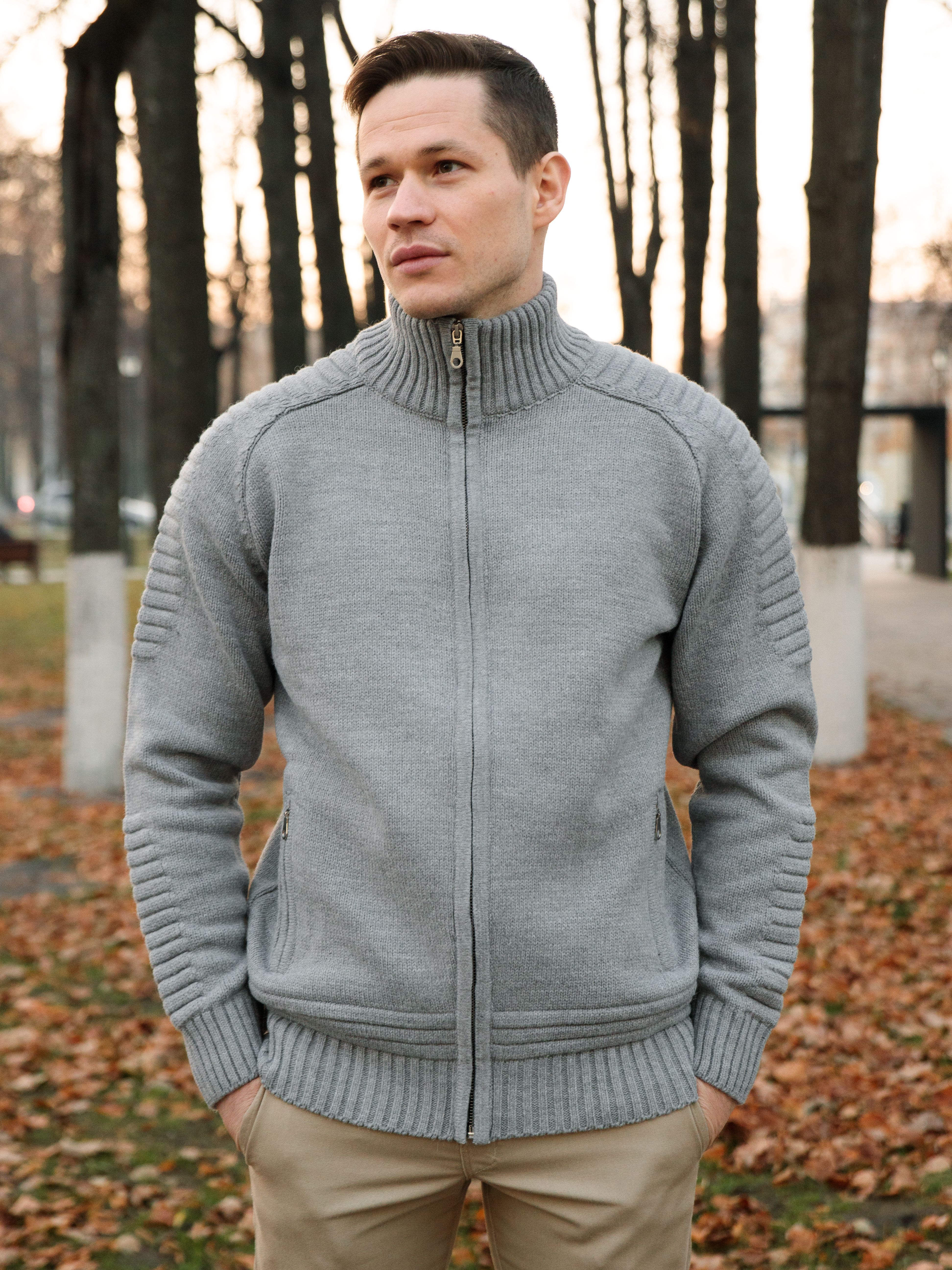 

Кардиган мужской DECADE 295 серый 58 RU, 295