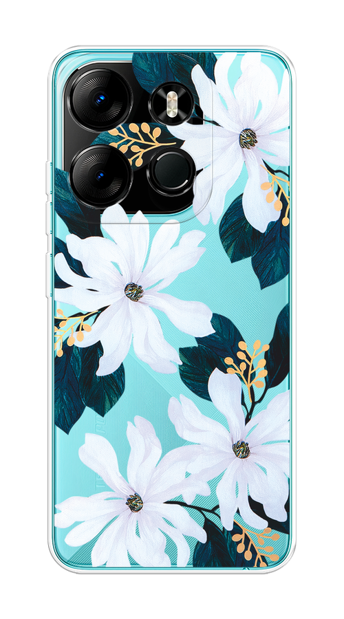 

Чехол на Tecno Spark Go 2023/Pop 7 Pro "Delilah Flower", Зеленый;белый, 3103750-1