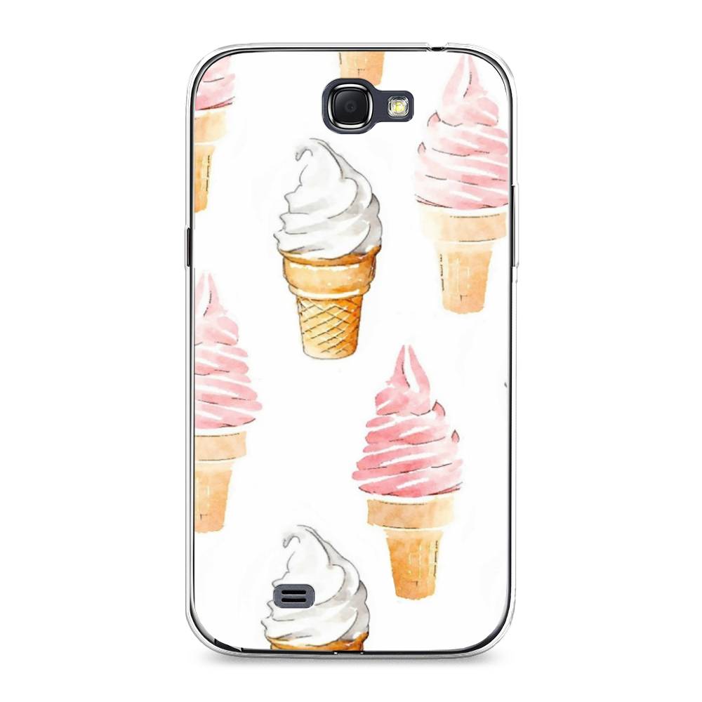 

Чехол Awog на Samsung Galaxy Note 2 / Самсунг Note 2 "Нарисованное мороженое", Белый;розовый, 23250-10