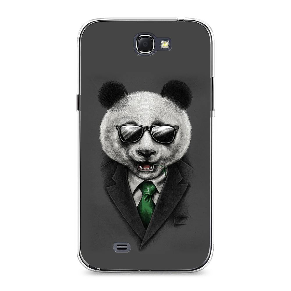 

Чехол Awog на Samsung Galaxy Note 2 / Самсунг Note 2 "Деловая панда", Серый;зеленый, 23250-10