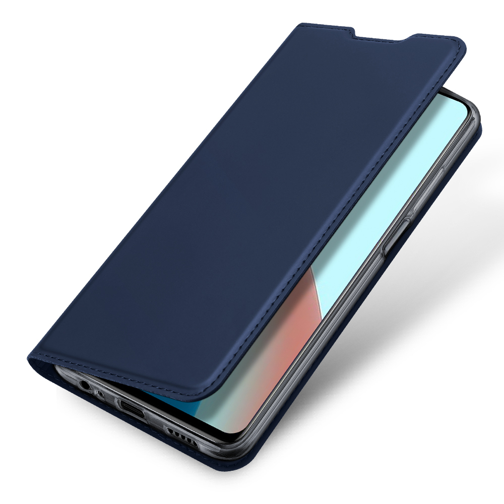 фото Чехол книжка для xiaomi redmi note 9t/note 9 5g, dux ducis skin series, синий