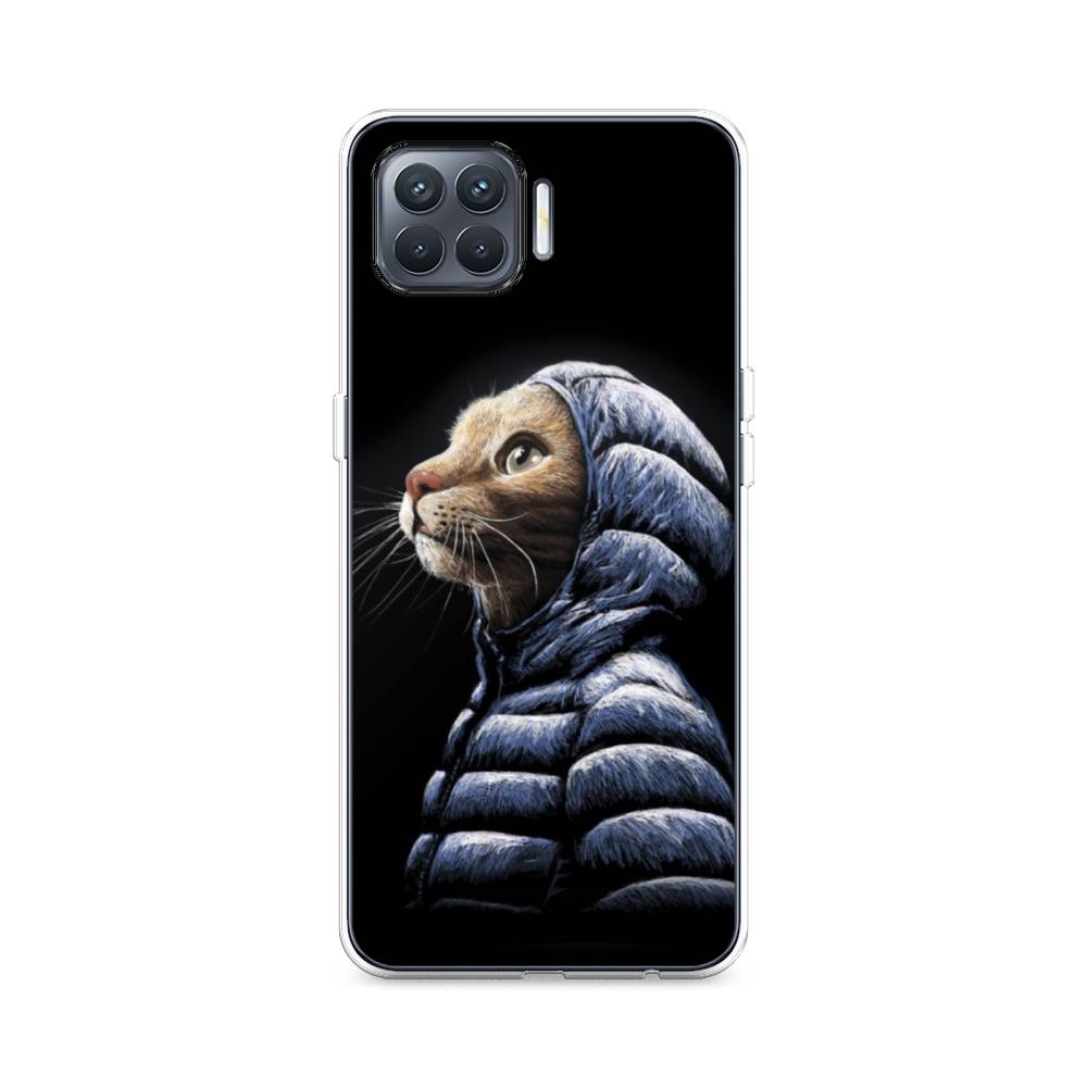 

Чехол Awog на Oppo Reno 4 lite "Кот в капюшоне", Разноцветный, 254550-2