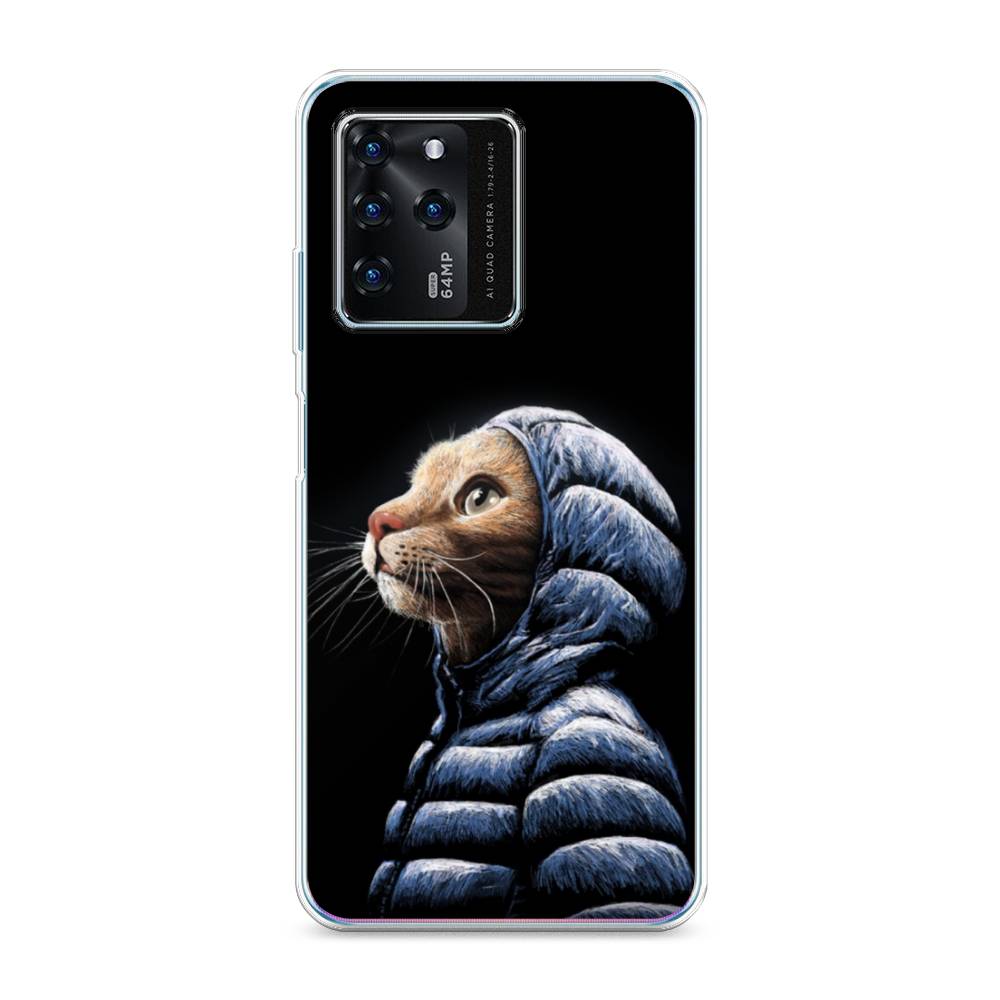 

Чехол Awog на ZTE Blade V30 / ЗТЕ Блэйд V30 "Кот в капюшоне", Разноцветный, 135350-2