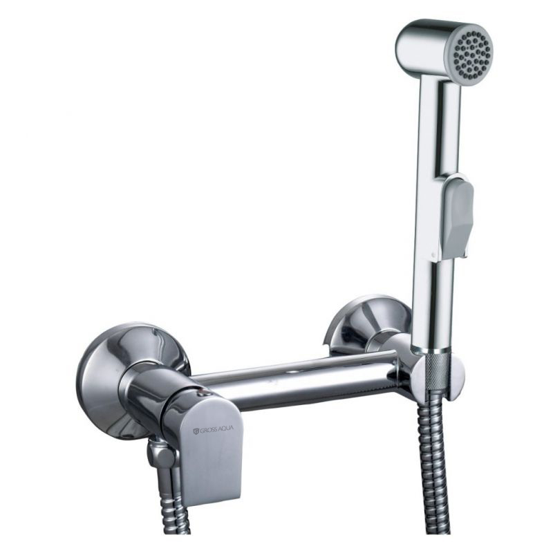 фото Смеситель c гигиеническим душем настенный gross aqua bidet ga012201c