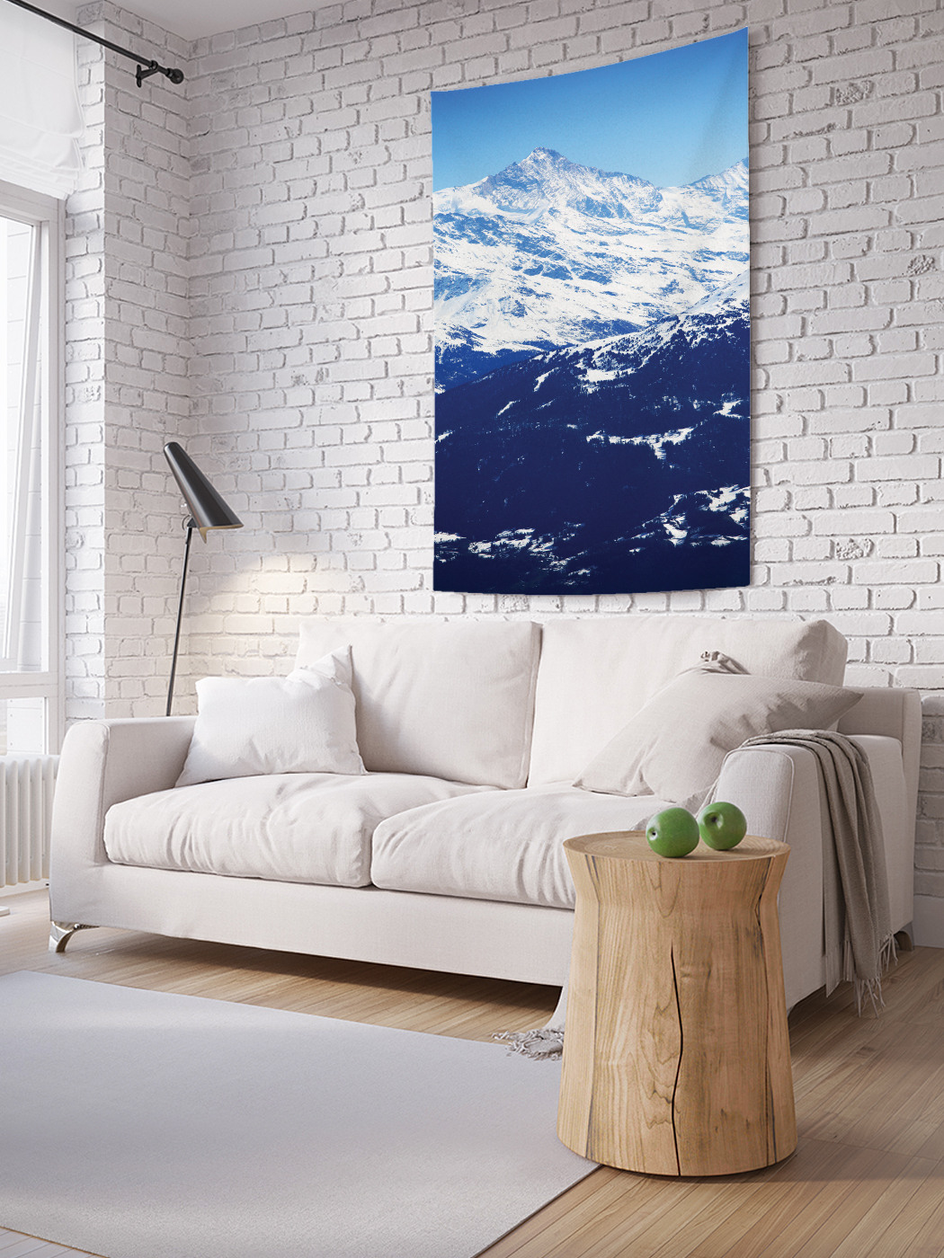 

Вертикальное фотопанно на стену JoyArty Заснеженные горы 150x200 см, Заснеженные горы
