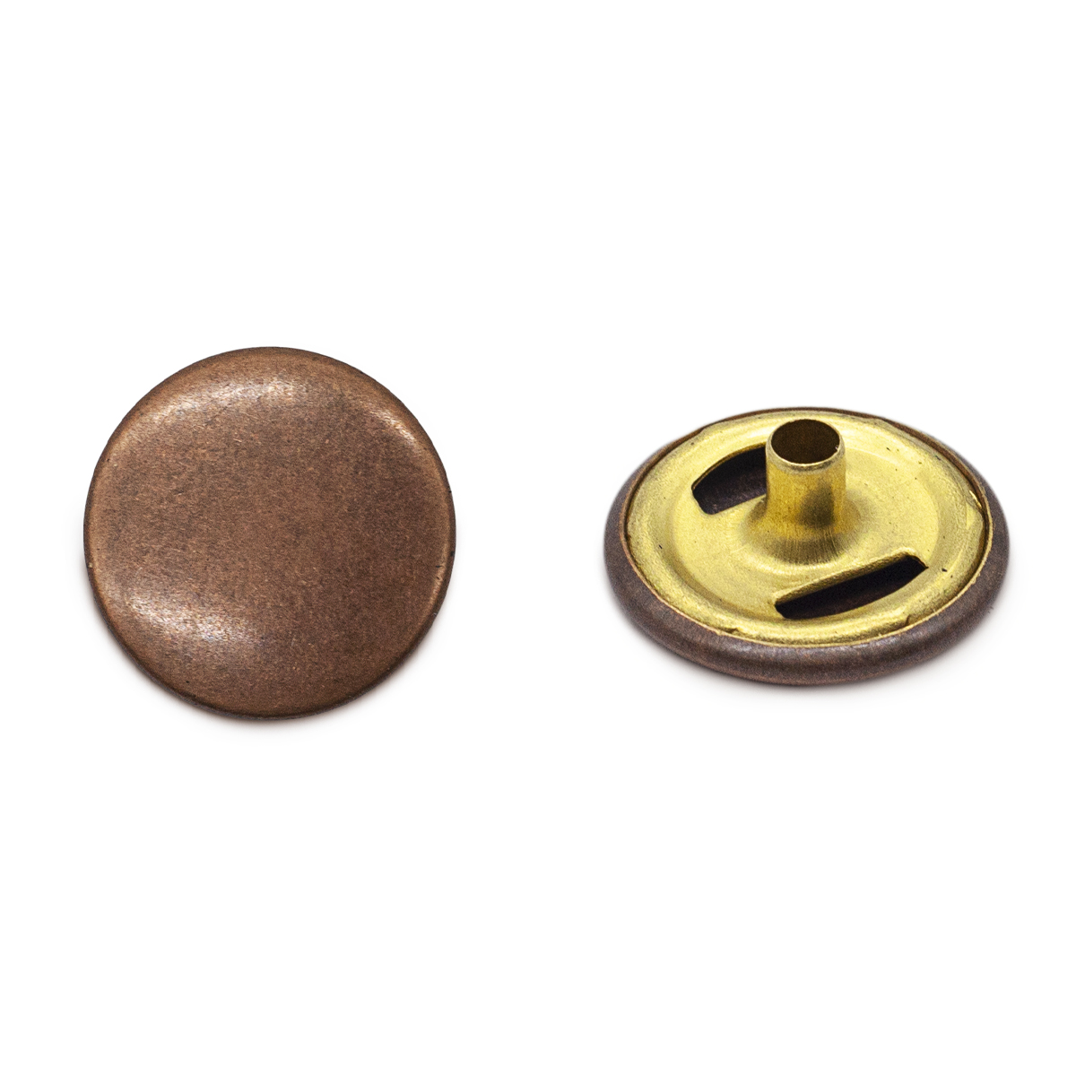 

Кнопка ПРОТОС 5/15, 01, арт. 1666, Brass, тёмная медь, 100 шт
