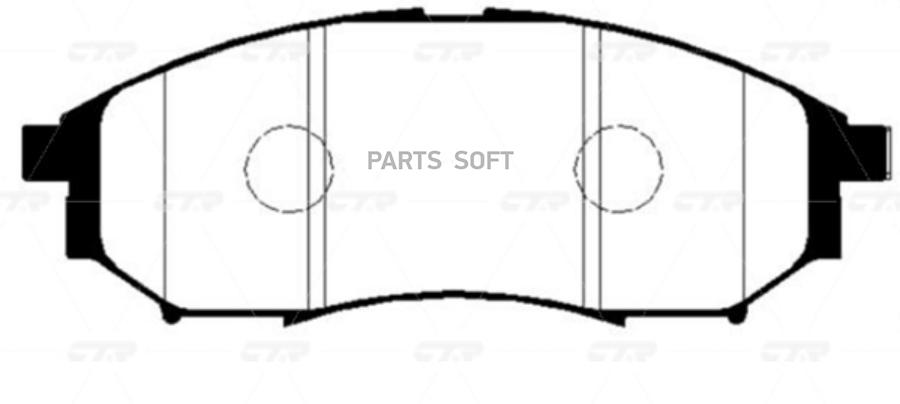 

Колодки тормозные NISSAN MURANO/PATHFINDER/QASHQAI/RENAULT KOLEOS передние CTR