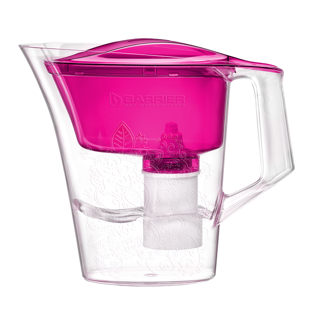фото Фильтр-кувшин для очистки воды барьер танго 2,5 л, цвет пурпурный, с узором, в298р00