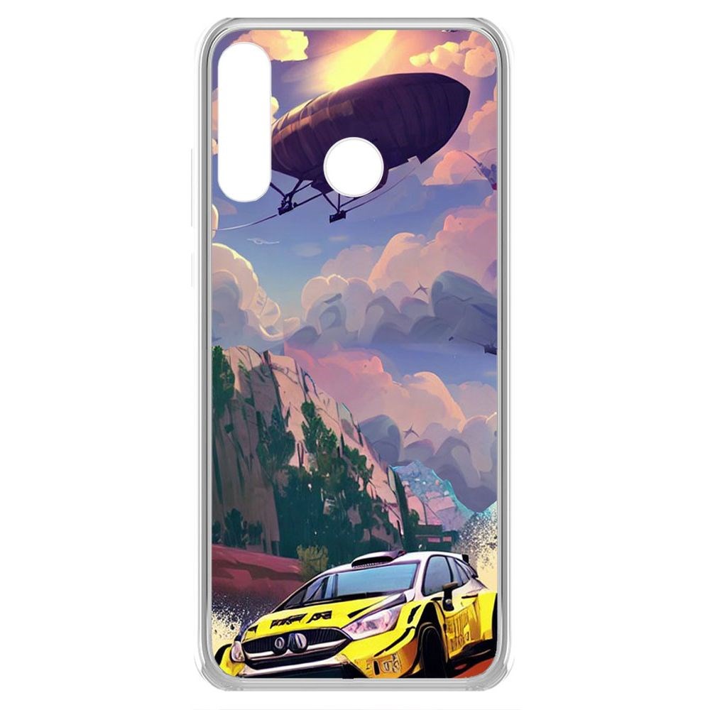 

Чехол-накладка Krutoff Clear Case Гонка для Honor 20S