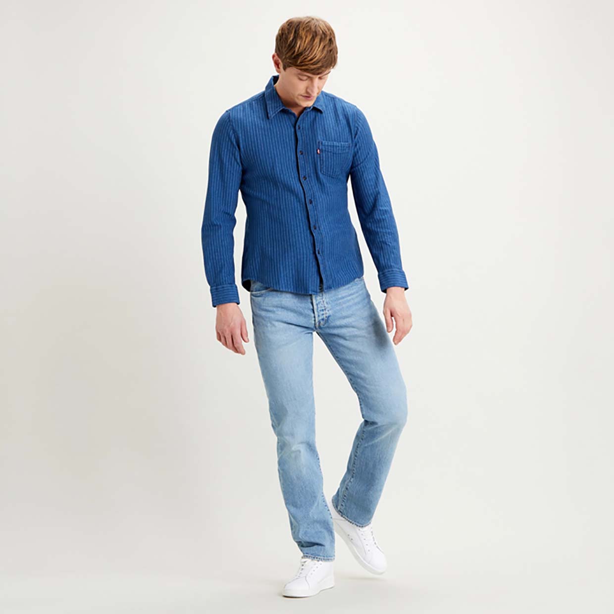 фото Джинсы мужские levi's 00501-3108 голубые 29/32