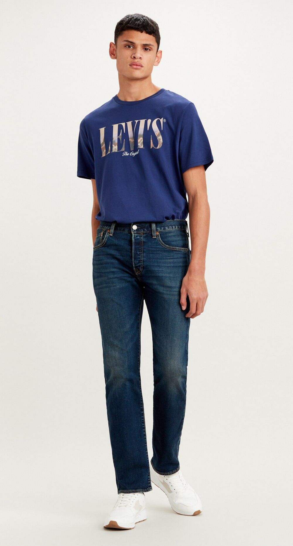 

Джинсы мужские Levi's 00501-3061 синие 34/36, Синий, 00501-3061