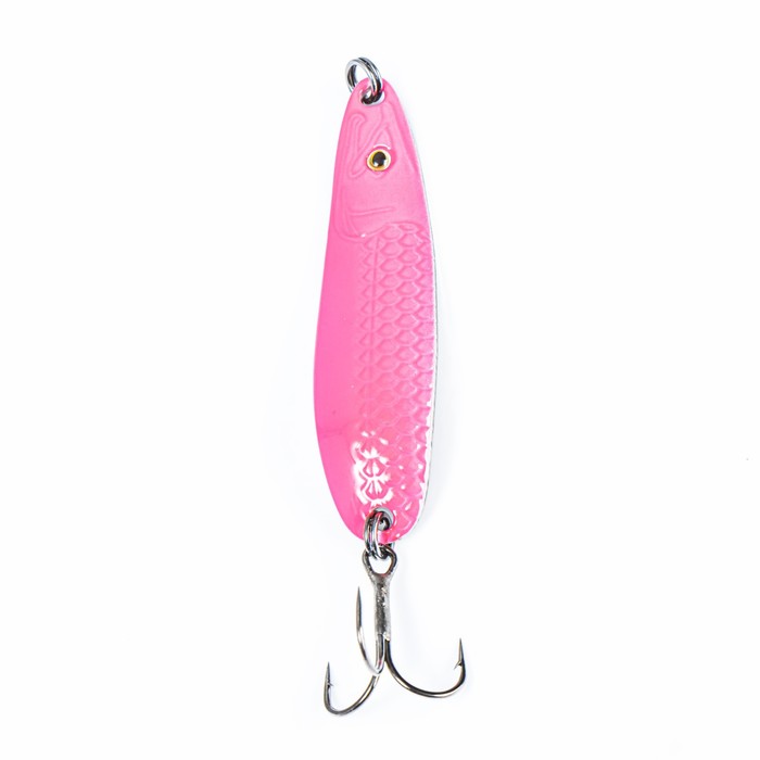 

Блесна колеблющаяся Lucky John MAIBE SPOON, 13 г, цвет 015, Розовый;серебристый, Maibe Spoon