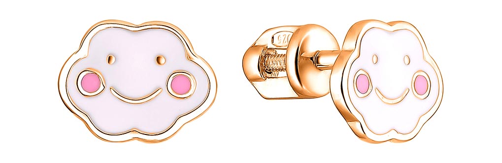 

Серьги из красного золота Dewi 401060076-dv, 401060076-dv