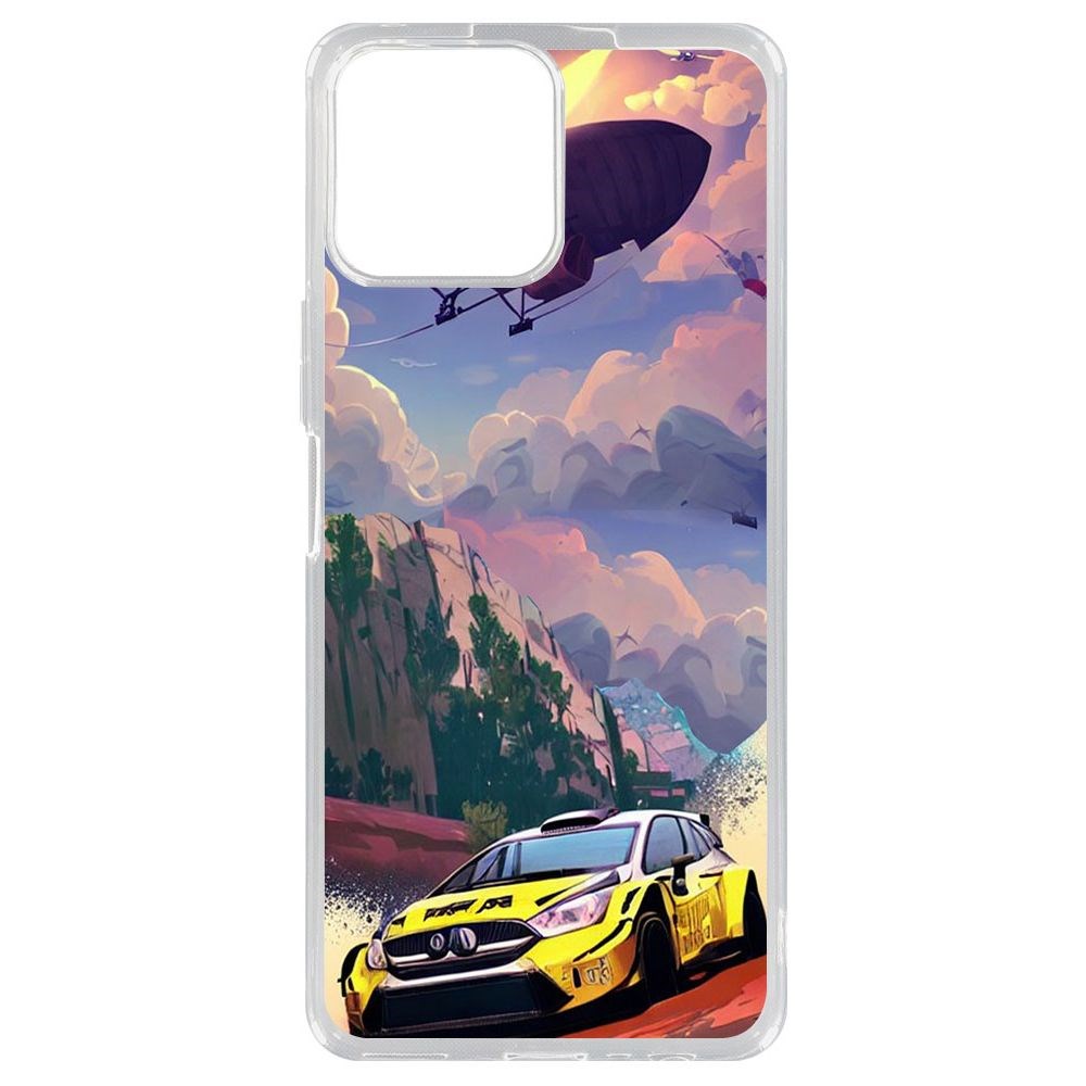 

Чехол-накладка Krutoff Clear Case Гонка для Honor X8, Прозрачный