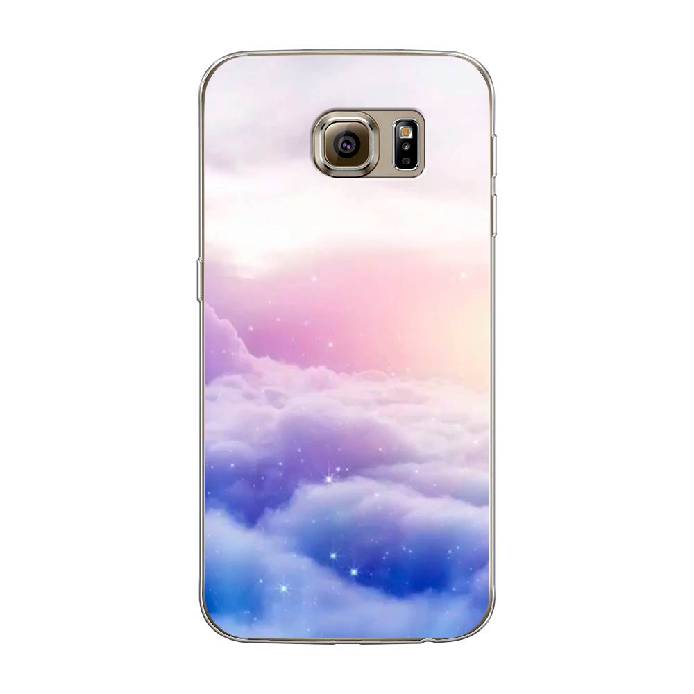 

Чехол на Samsung Galaxy S6 "Небеса", Голубой;белый;розовый, 24350-2