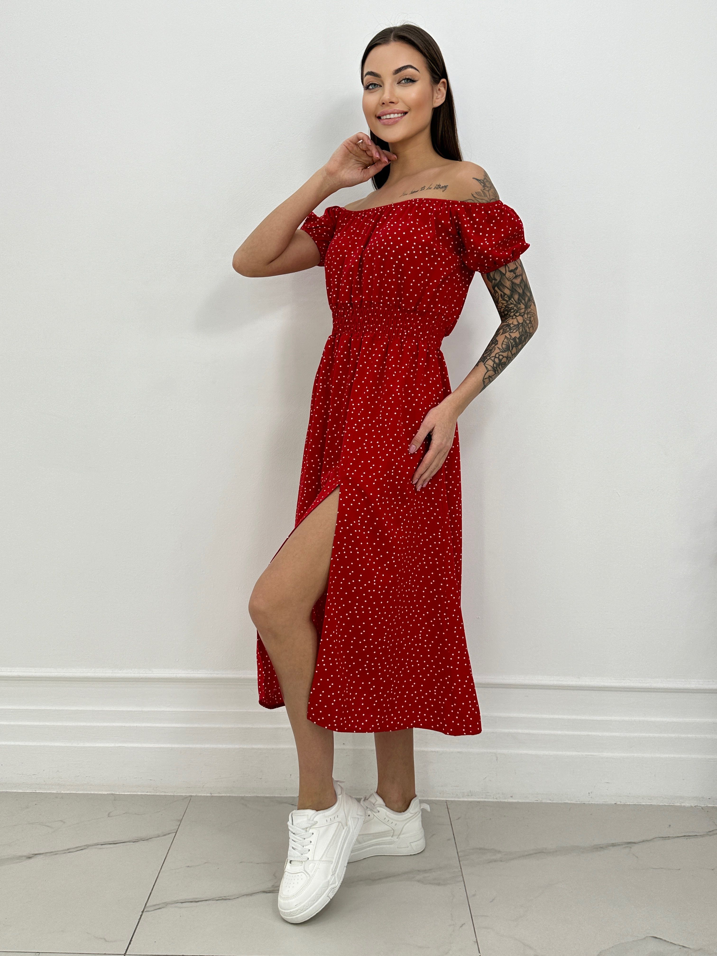 Платье женское BELUXSTAR PLAT-AMELIY красное 50 RU