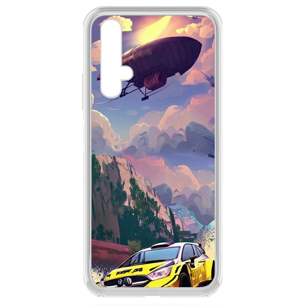 

Чехол-накладка Krutoff Clear Case Гонка для Honor 20