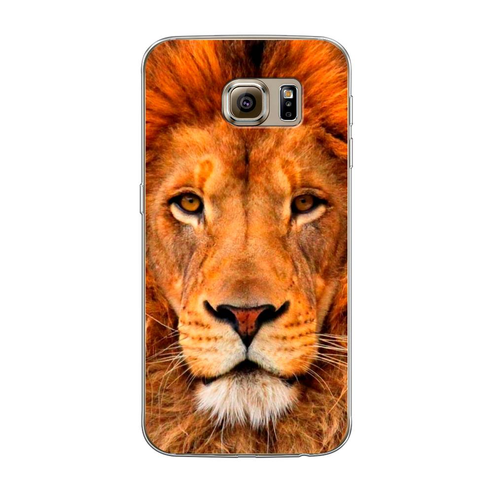 

Чехол на Samsung Galaxy S6 "Благородный лев", Оранжевый, 24350-1