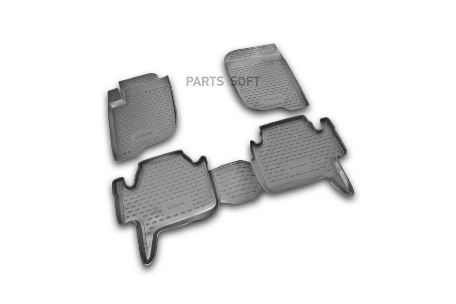 

AUTOFAMILY Коврики в салон MITSUBISHI Pajero Sport 2008-2012, 4 шт. полиуретан