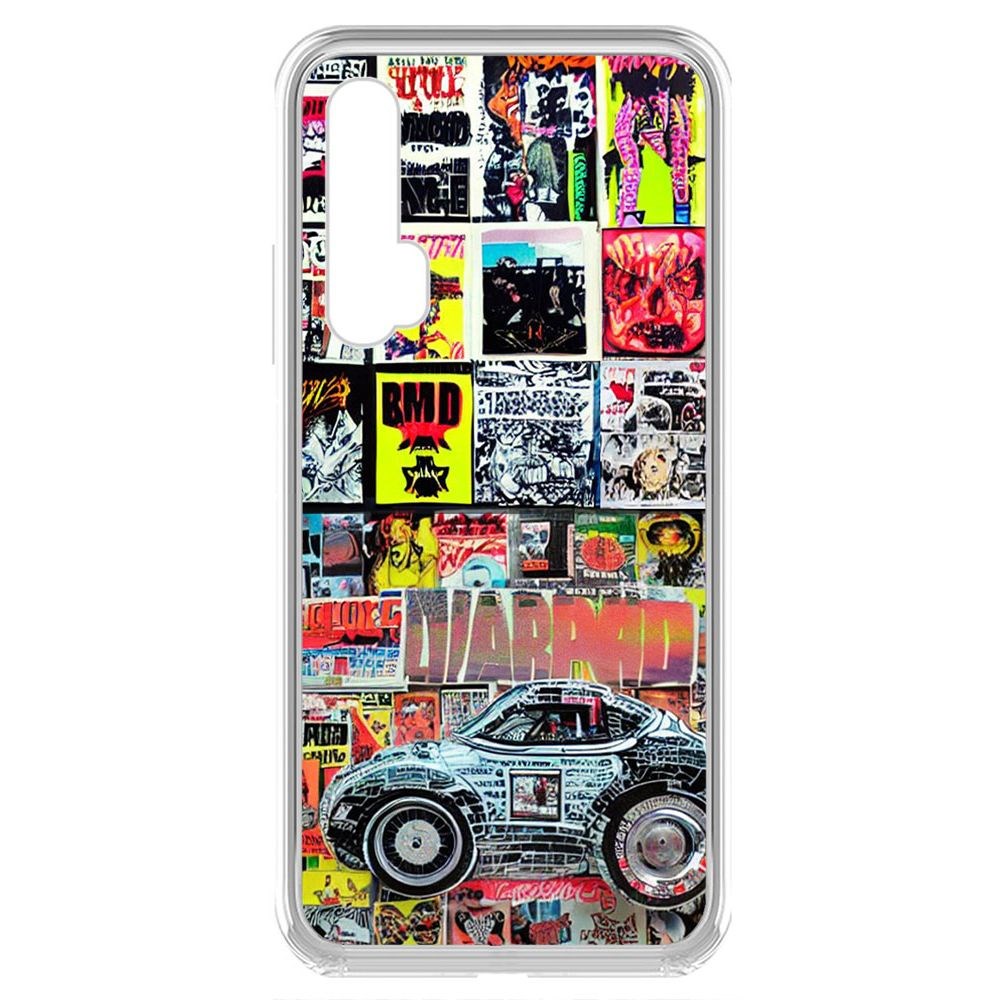 

Чехол-накладка Krutoff Clear Case Автопамфлет для Huawei Nova 5T