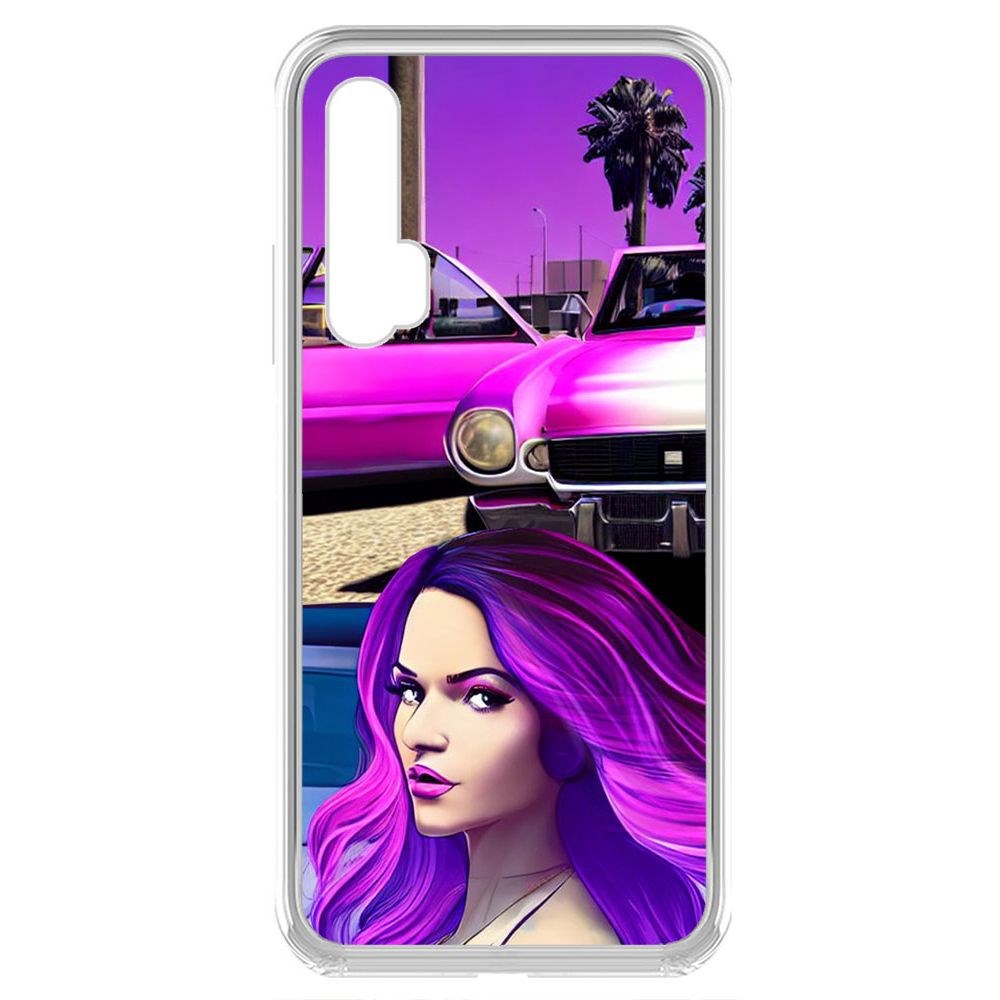 

Чехол-накладка Krutoff Clear Case Жизнь в розовом для Honor 20 Pro