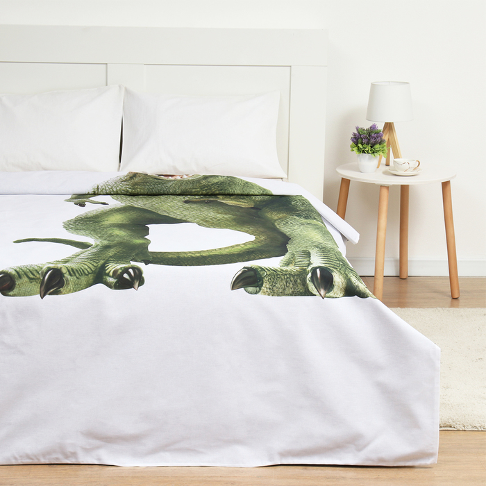 

Пододеяльник Этель 1,5х215 см, 100% хл, бязь, Белый, T-Rex king