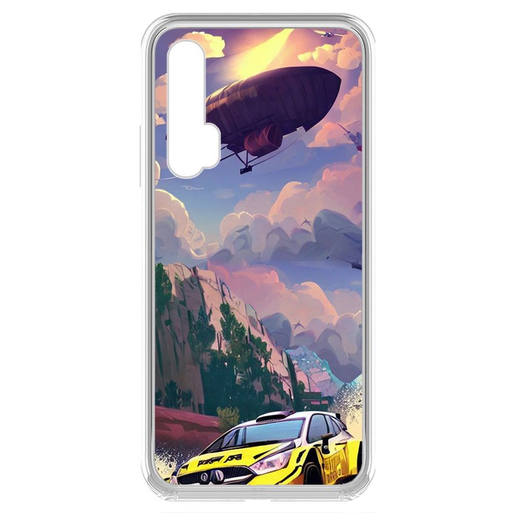 

Чехол-накладка Krutoff Clear Case Гонка для Honor 20 Pro