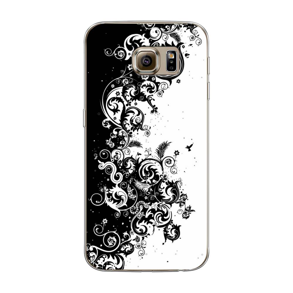 

Чехол на Samsung Galaxy S6 "Черно белый узор", Белый;черный;серый, 24350-3