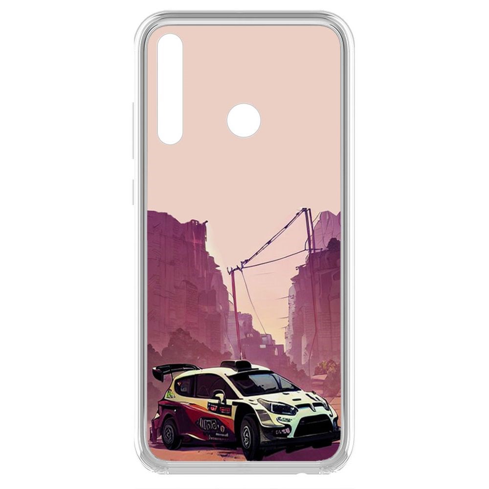 

Чехол-накладка Krutoff Clear Case Гоночный каньон для Honor 20i