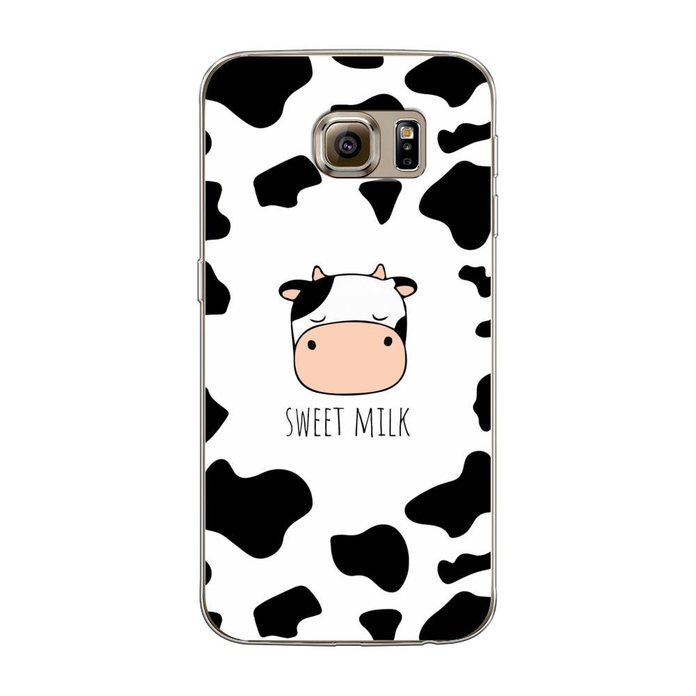 

Чехол на Samsung Galaxy S6 "Sweet milk", Розовый;белый;черный, 24350-1