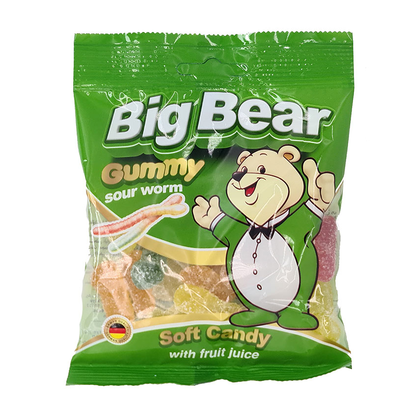 Мармелад Big Bear Сочные ягоды с фруктовым соком жевательный 80 г