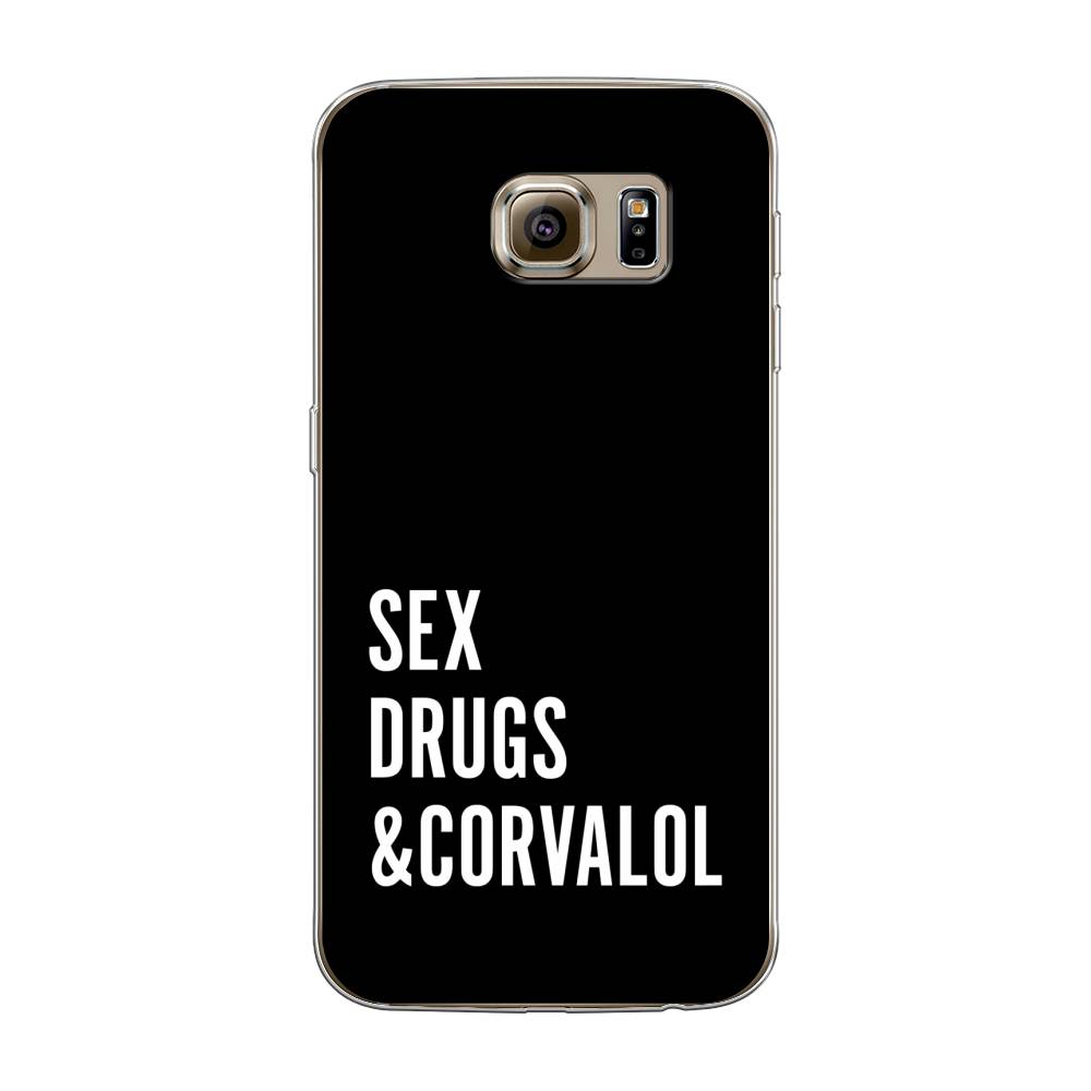 

Чехол на Samsung Galaxy S6 "Corvalol", Черный;серый;белый, 24350-6