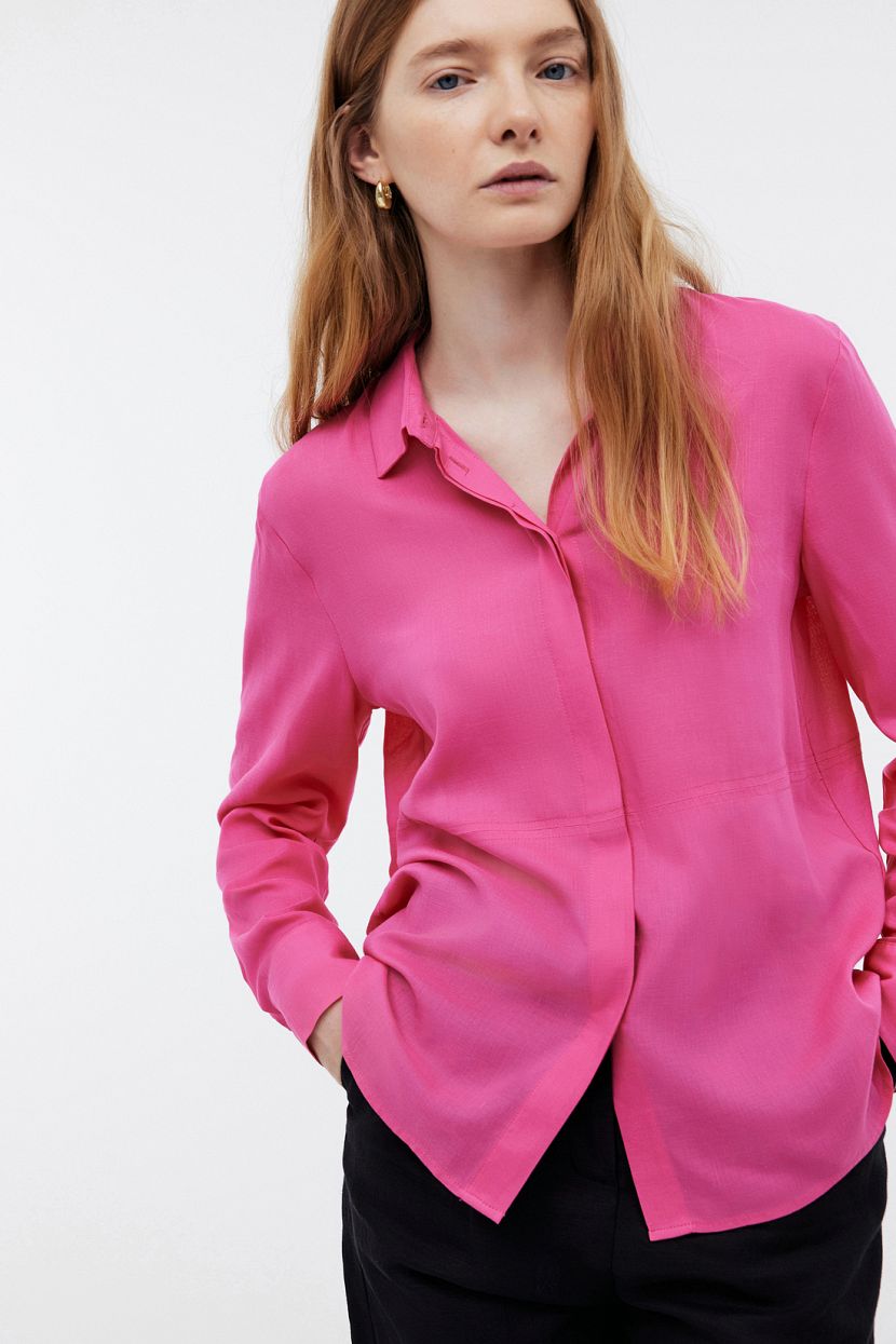 Рубашка женская Baon B171001 розовая XS