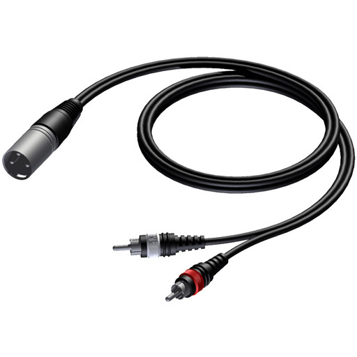 

Кабель аудио 2xRCA - 1xXLR Procab CAB703/3 3.0m, CAB703/3 3.0m