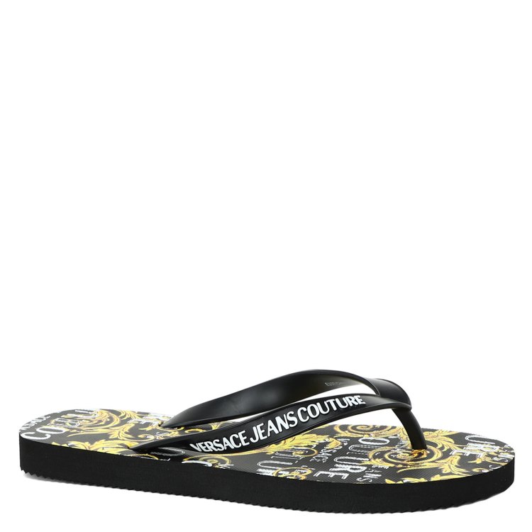

Шлепанцы женские Versace Jeans Couture 74VA3SQ7 черные 38 EU, Черный, 74VA3SQ7