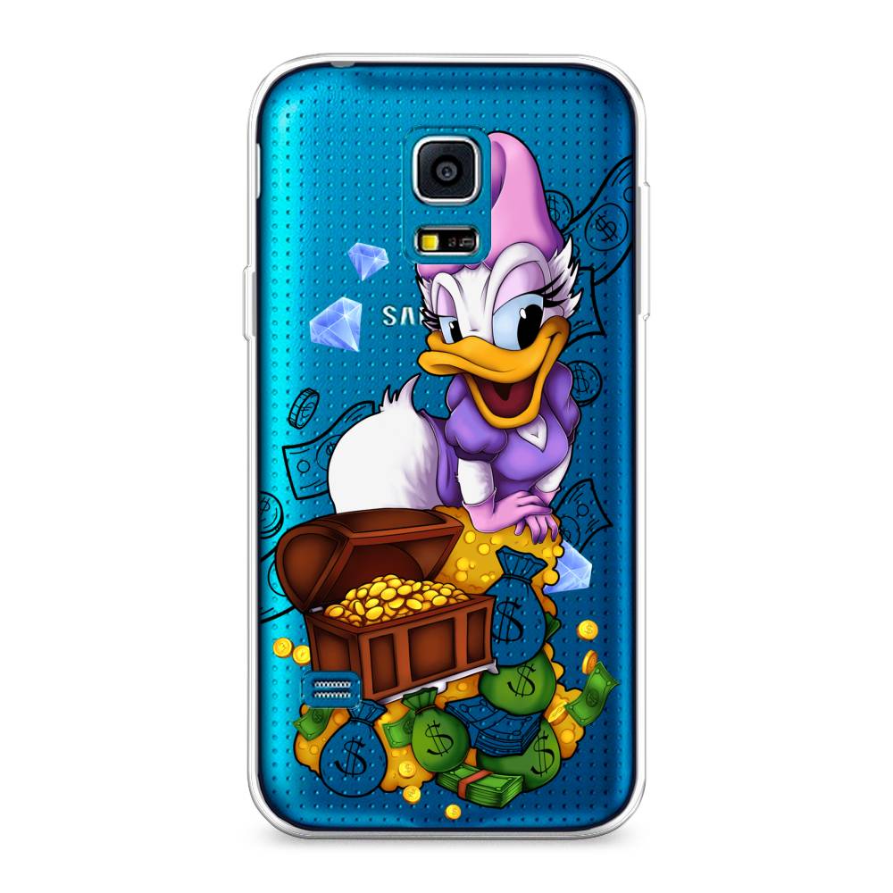 

Чехол на Samsung Galaxy S5 mini "Rich Daisy Duck", Коричневый;белый;фиолетовый, 24250-6