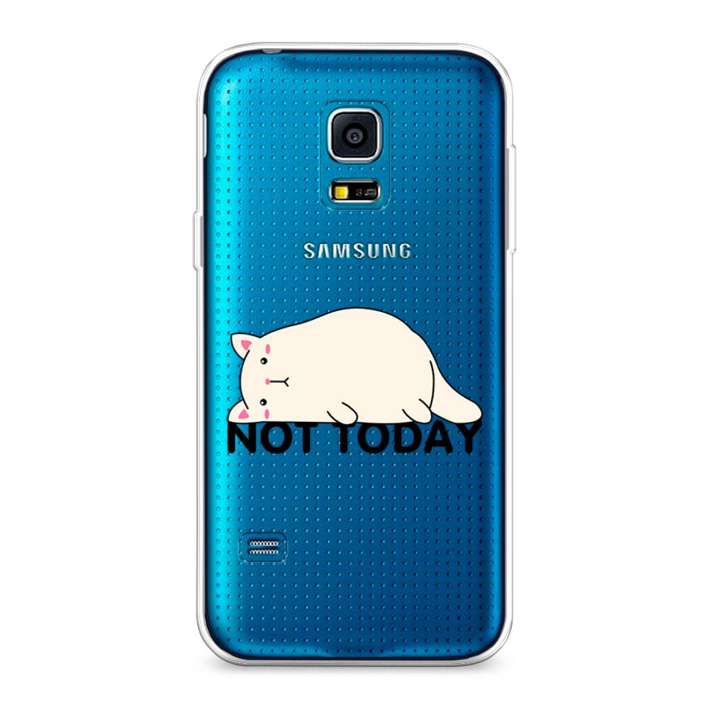 

Чехол на Samsung Galaxy S5 mini "Cat not today", Белый;розовый;черный, 24250-1