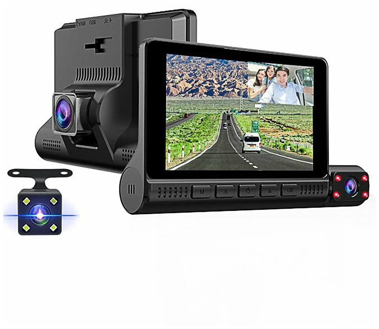 Видеорегистратор LM dvr1080 RAV0117 Full HD 1080p(3-х канальная запись)G-Sensor/3\