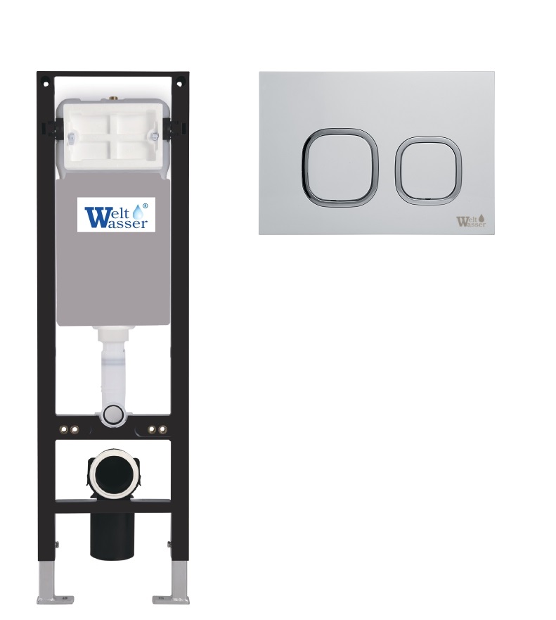 

Инсталляция для унитаза WELTWASSER WW AMBERG 350 MT-CR 10000012281 кнопка матовый хром, WW AMBERG 350 MT-CR 10000012281 кнопка матовый хром