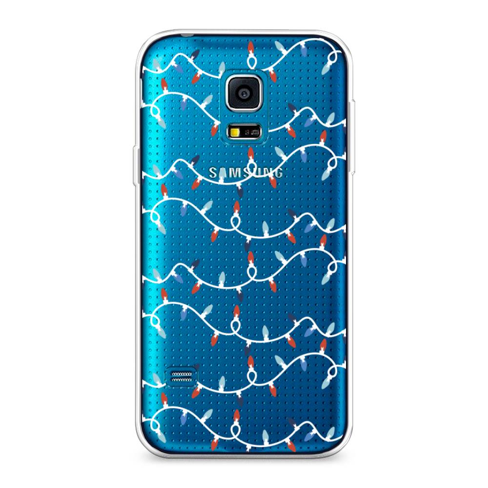 

Чехол на Samsung Galaxy S5 mini "Разноцветная гирлянда", Белый;красный;синий, 24250-5