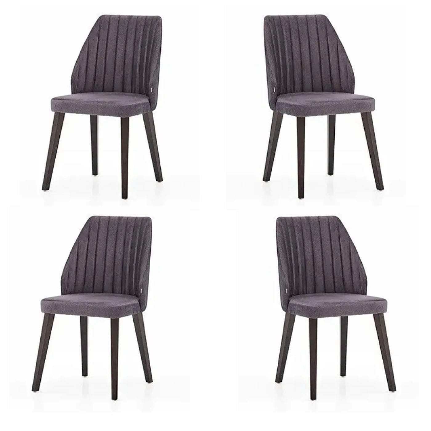 Комплект из 4-ёх стульев Valentin, серый, 50х55х90