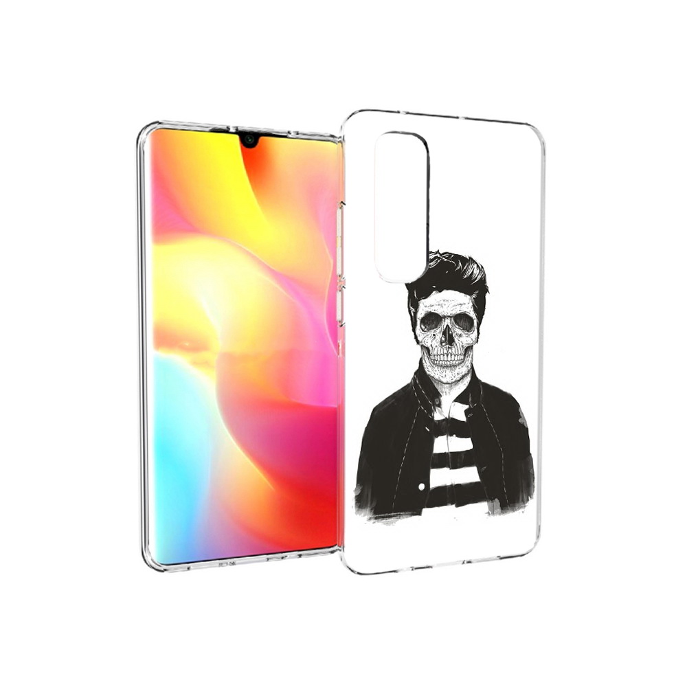 

Чехол MyPads Tocco для Xiaomi Mi Note 10 Lite скелет (PT149714.254.604), Прозрачный, Tocco