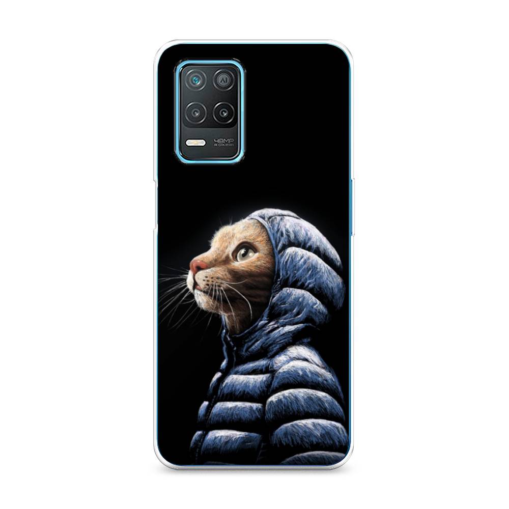 

Чехол Awog на Realme 8 5G "Кот в капюшоне", Разноцветный, 257050-2