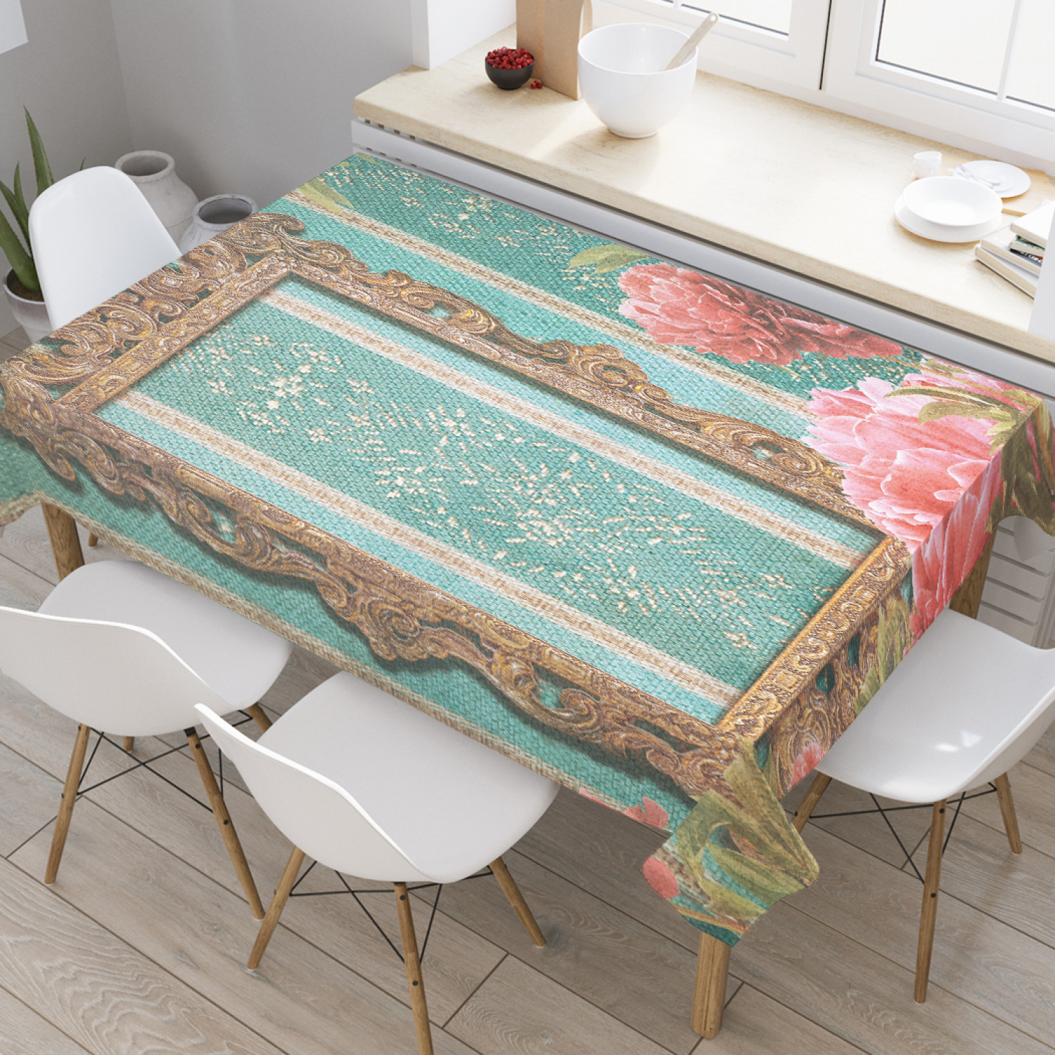 

Скатерть прямоугольная JoyArty "Винтажное отражение" из оксфорда, 120x145 см, Винтажное отражение