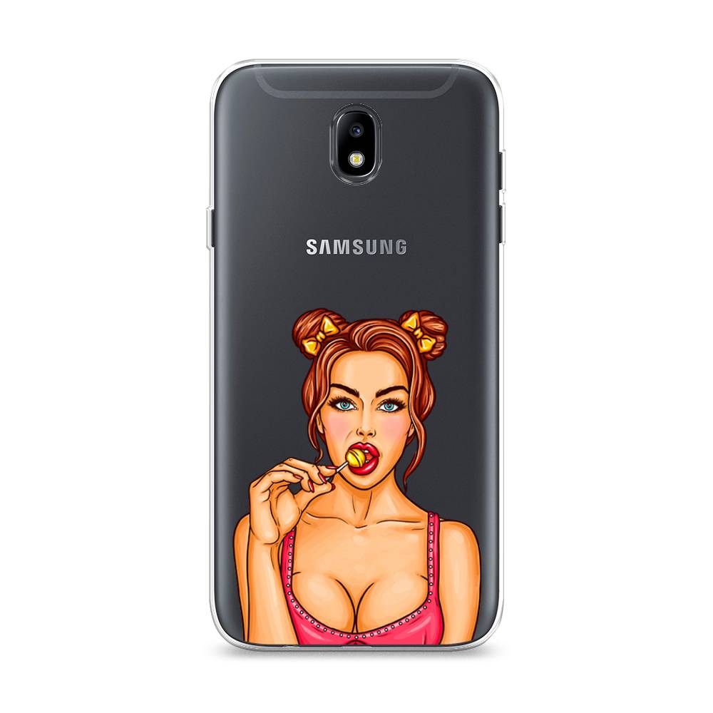 

Чехол Awog на Samsung Galaxy J7 2017 / Самсунг J7 2017 "Вкусный леденец", Бежевый;коричневый;розовый, 23150-7