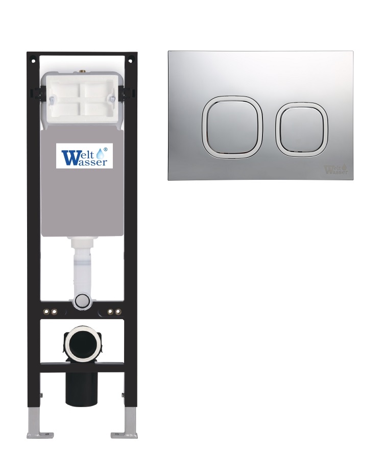 

Инсталляция для унитаза WELTWASSER WW AMBERG 350 CR 10000012279 кнопка хром, WW AMBERG 350 CR 10000012279 кнопка хром