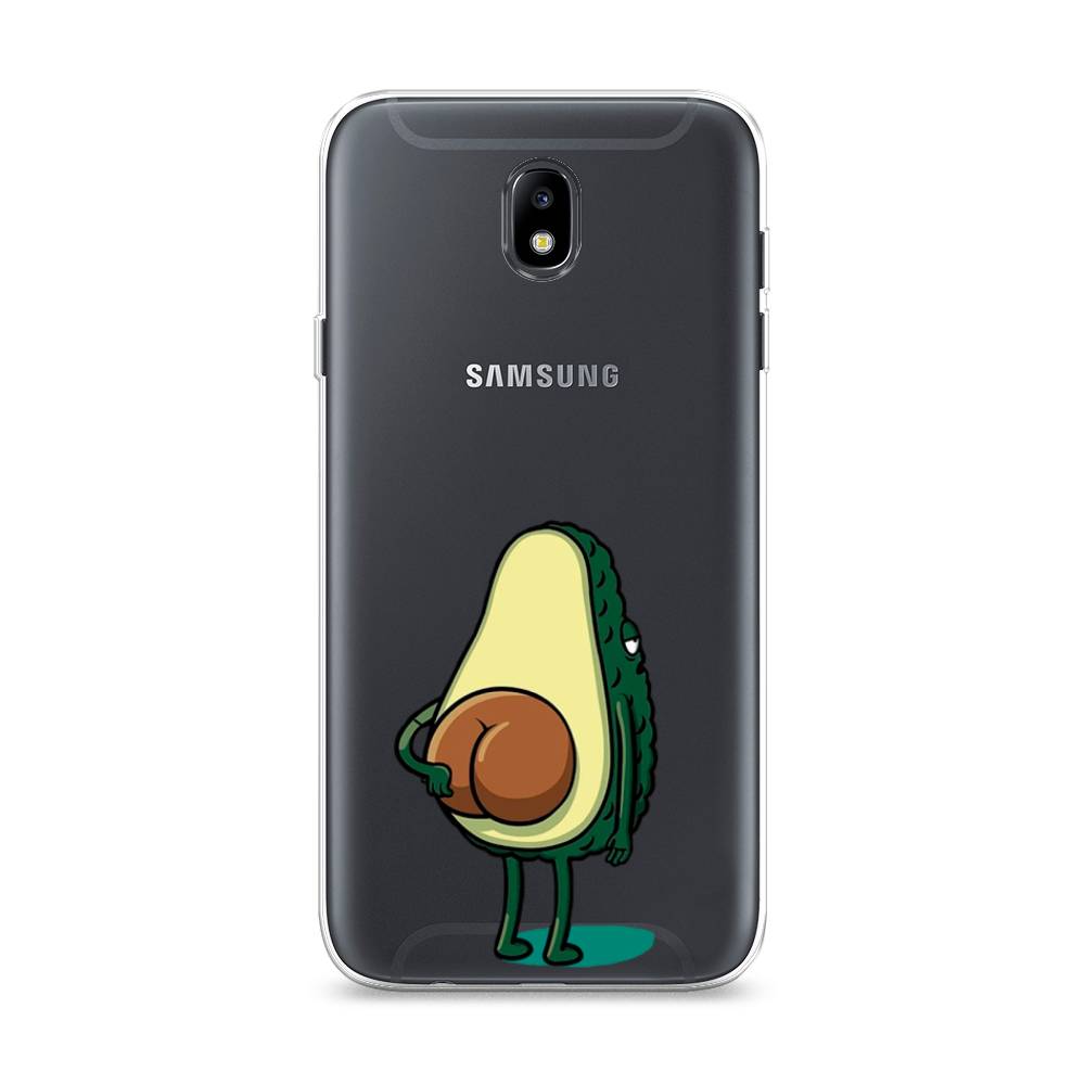 

Чехол Awog на Samsung Galaxy J7 2017 / Самсунг J7 2017 "Попа авокадо", Зеленый;коричневый;прозрачный, 23150-10