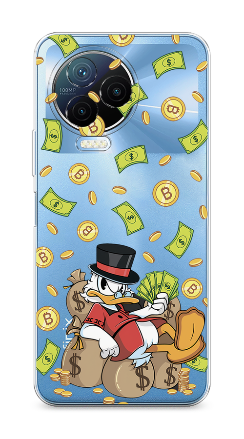

Чехол на Infinix Note 12 Pro 4G/Note 12 2023 "Скрудж Макдак в красном", Красный;черный;коричневый;прозрачный, 3103050-1